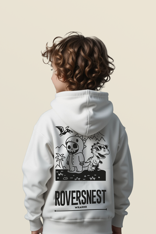 Roversnest Dino Hoodie - Wit