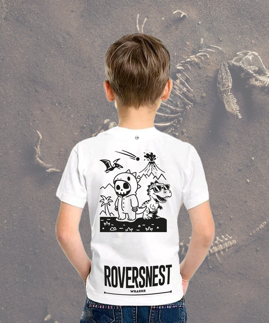 Roversnest Dino T-shirt - Wit