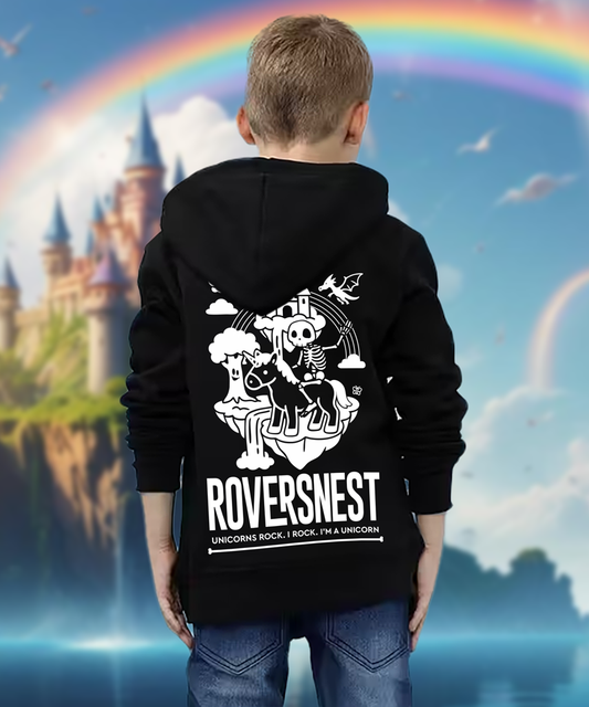 Roversnest Unicorn Hoodie - Zwart