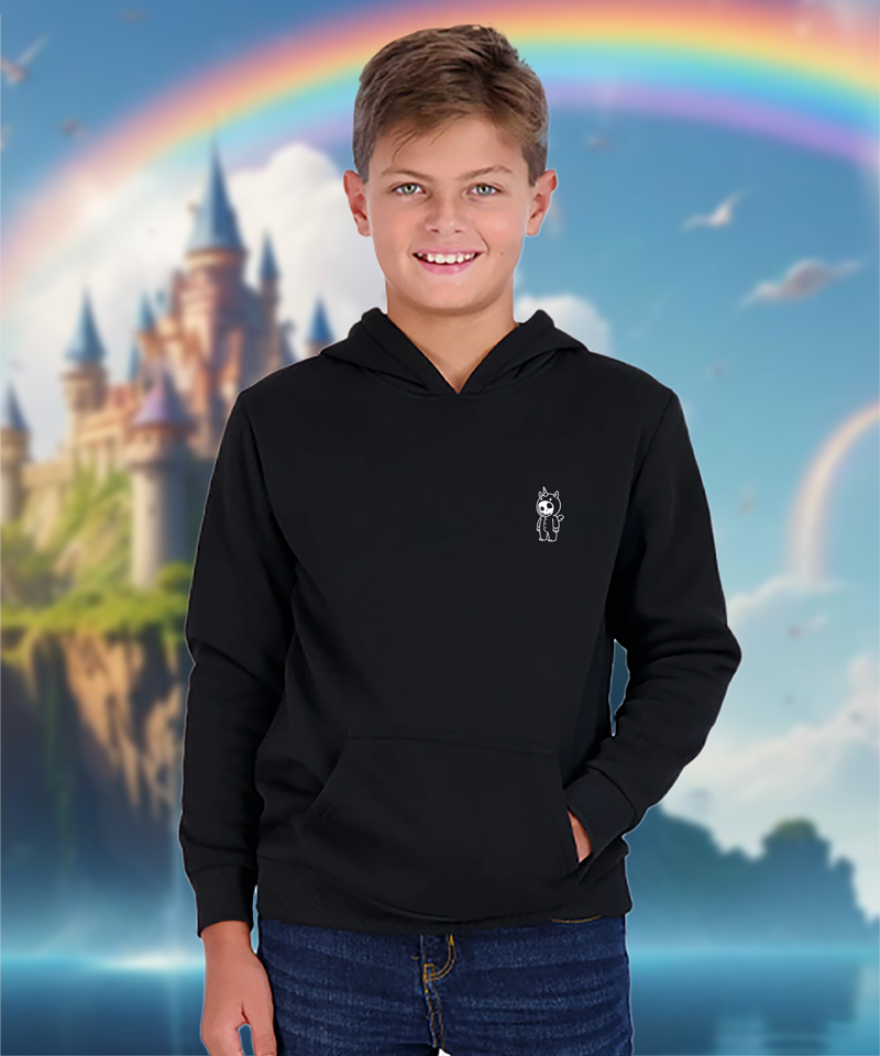 Roversnest Unicorn Hoodie - Zwart