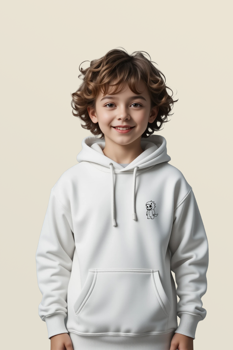 Roversnest Dino Hoodie - Wit